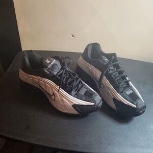 Men's Black and Silver Zoom Nike Sneakers